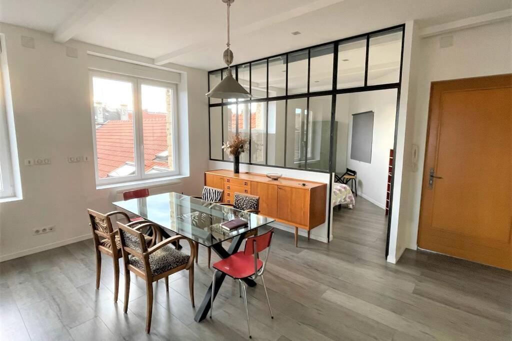 Superbe Loft 100M2 Proche Cathedrale Avec Parking Apartman Reims Kültér fotó