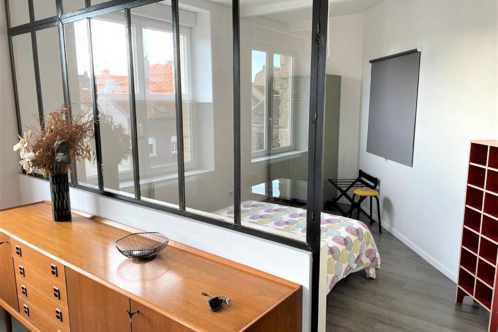 Superbe Loft 100M2 Proche Cathedrale Avec Parking Apartman Reims Kültér fotó