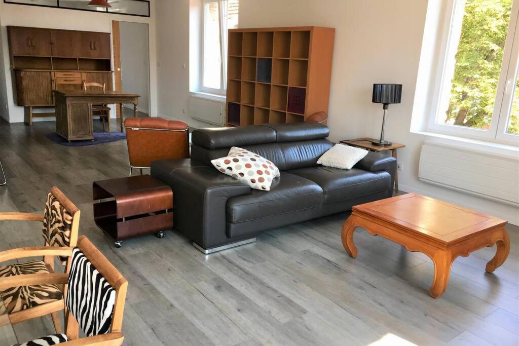 Superbe Loft 100M2 Proche Cathedrale Avec Parking Apartman Reims Kültér fotó